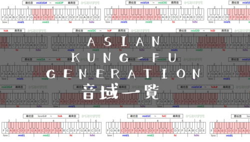 ASIAN KUNG-FU GENERATION音域一覧トップ