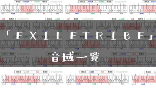 EXILE TRIBE音域一覧トップ