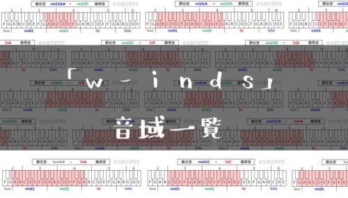 w-inds音域一覧トップ